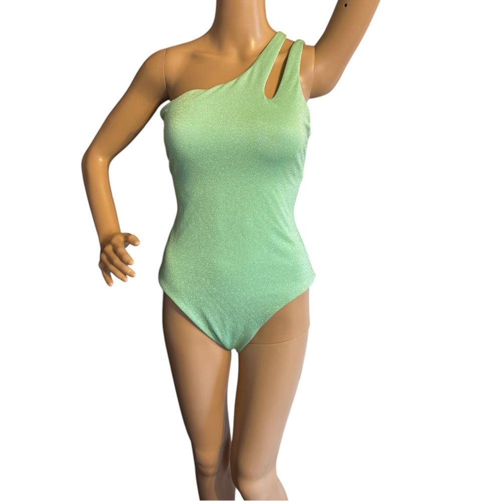 BECCA by Rebecca Virtue womens Glimmer One-Piece Green Size L